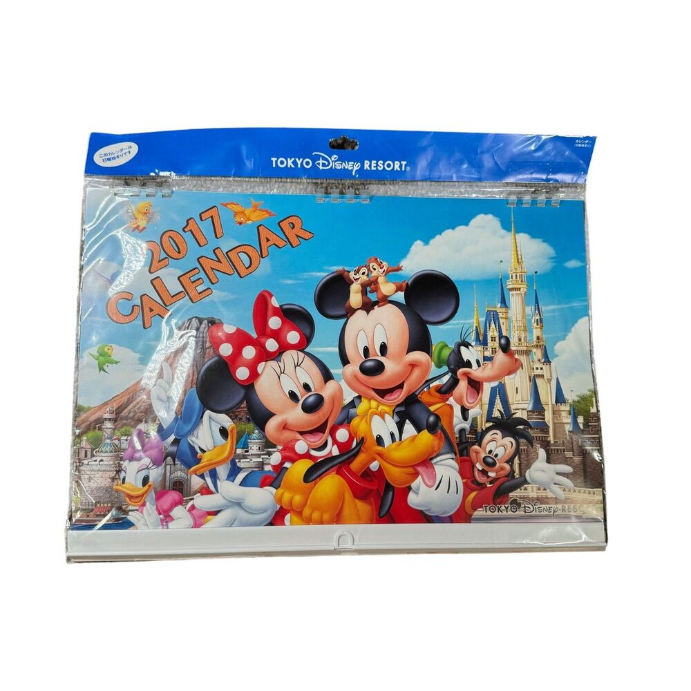 Disney Calendar Tokyo Resort 2017 Mickey Mouse and Friends Japan NEW SEALED HTF